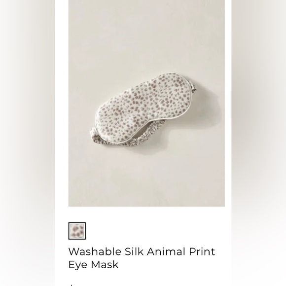Talbots washable silk animal print eye mask - Picture 6 of 11